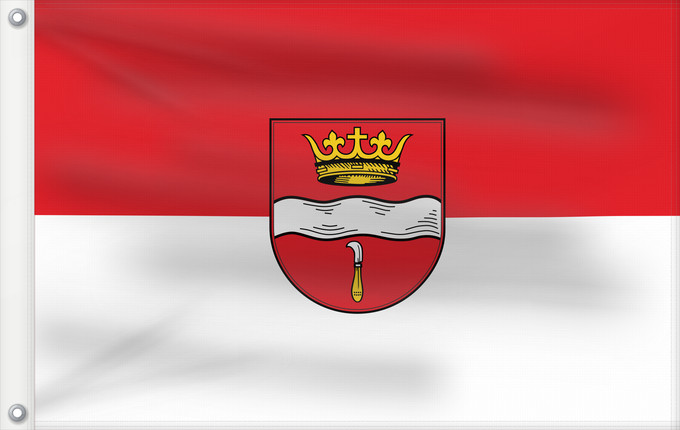 Bandera, con dos ojales metálicos y lado del asta reforzado: Winterbach (Region Stuttgart)