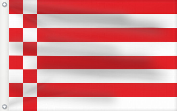 Drapeau, avec deux œillets métalliques et guindant renforcé : Bremen Brême Brema