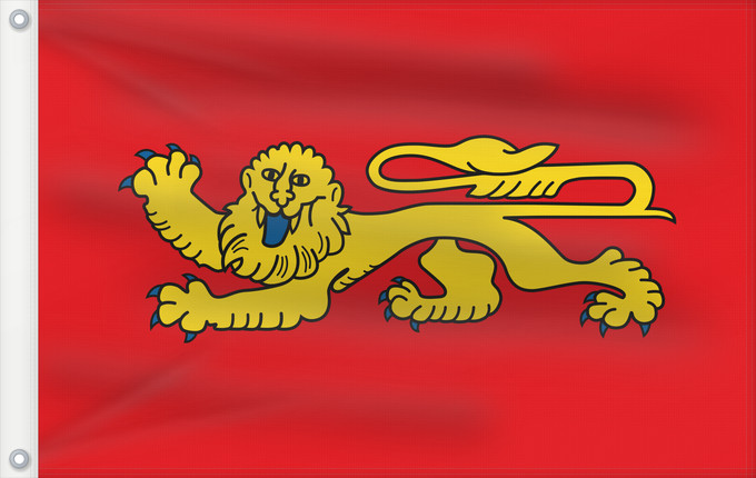 Bandera, con dos ojales metálicos y lado del asta reforzado: Aquitaine	Regional flag of the french province Aquitaine	Région Aquitaine en France	Aquitania  región francesa	Aquitanien	Aquitania