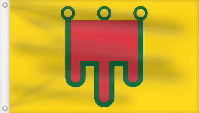 Flag, with two metal eyelets and reinforced hoist: Auvergne	Region Auvergne in France	Région Auvergne en France	Auvèrnia