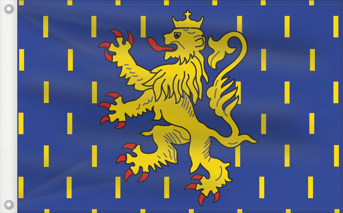 Drapeau, avec deux œillets métalliques et guindant renforcé : Franche-Comté
