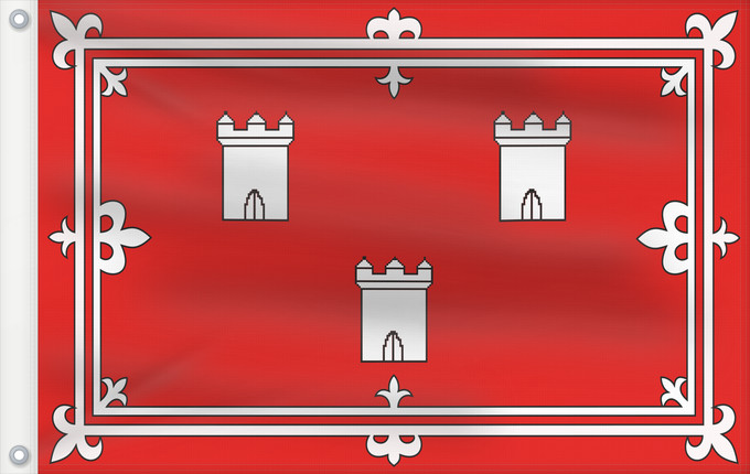 Bandera, con dos ojales metálicos y lado del asta reforzado: Aberdeen A vector Image of the flag of Aberdeen