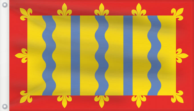 Flag, with two metal eyelets and reinforced hoist: Cambridgeshire