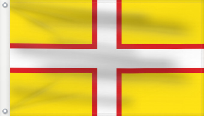 Bandera, con dos ojales metálicos y lado del asta reforzado: Dorset	Dorset, England