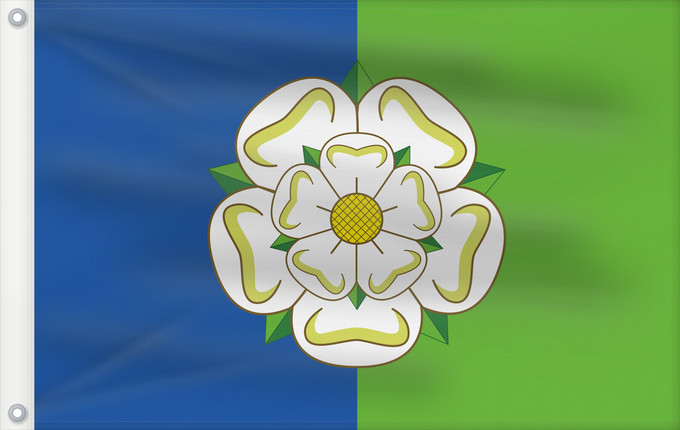 Flag, with two metal eyelets and reinforced hoist: East Riding of Yorkshire