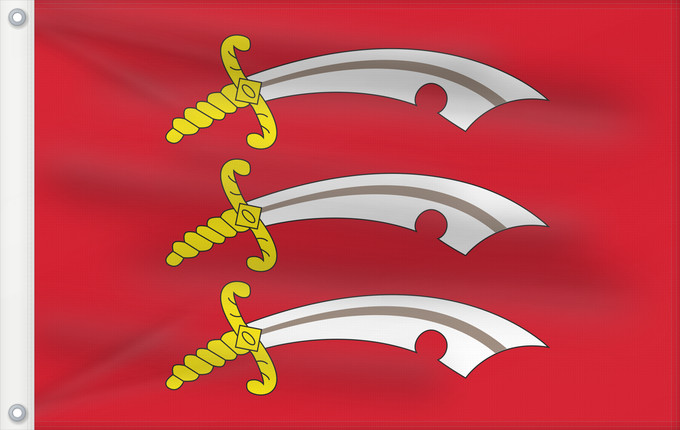 Flag, with two metal eyelets and reinforced hoist: Essex