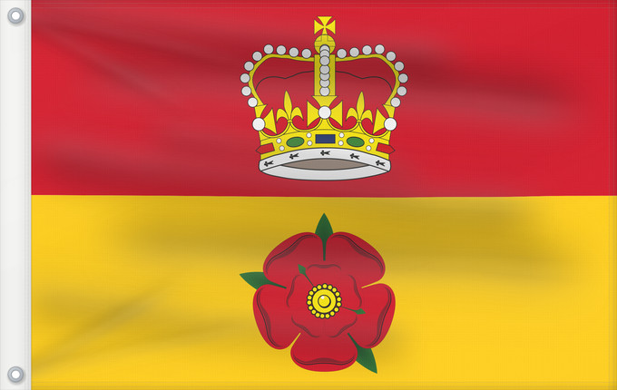 Bandera, con dos ojales metálicos y lado del asta reforzado: Hampshire	Hampshire County Council