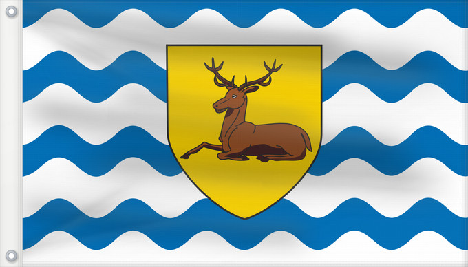 Flag, with two metal eyelets and reinforced hoist: County Flag of Hertfordshire Hertfordshire Hertfordshire flag