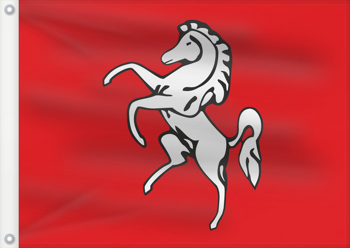 Flag, with two metal eyelets and reinforced hoist: Kent	County of Kent