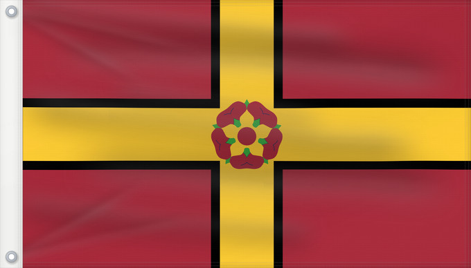 Flag, with two metal eyelets and reinforced hoist: Northamptonshire	Historic county of Northamptonshire