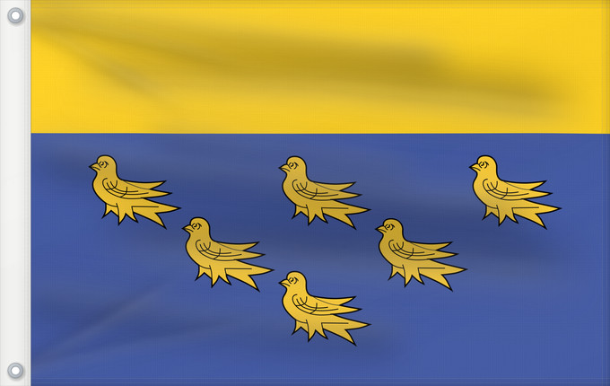 Flag, with two metal eyelets and reinforced hoist: West Sussex