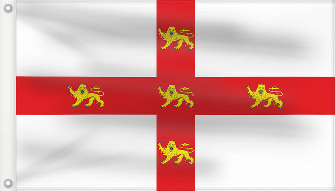 Flag, with two metal eyelets and reinforced hoist: York