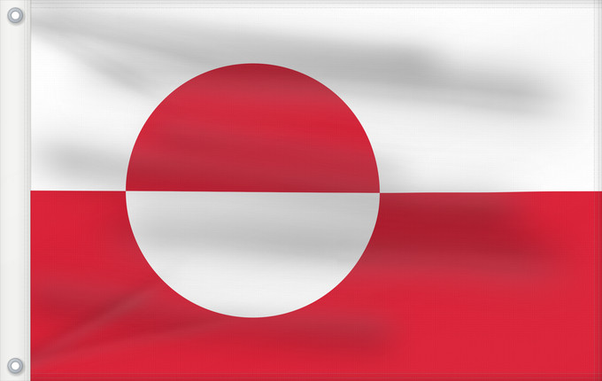 Flag, with two metal eyelets and reinforced hoist: Greenland Groenland Groenlandia Grönlands Groenlândia Grenlandii علم جرينلاند Знаме на Гренландия Grónska Yr Ynys Las Grønlands Σημαία της Γροιλανδίας Gronlando Gröönimaa lipp Grönlannin Grønland Graonlainne Grönland Grenlando Grænlands Kalaallit erfalasu