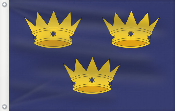 Bandera, con dos ojales metálicos y lado del asta reforzado: Munster