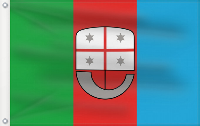 Drapeau, avec deux œillets métalliques et guindant renforcé : Liguria	Italian region Liguria	ligure	Ligurien	Regione italiana Liguria