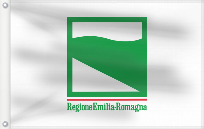 Drapeau, avec deux œillets métalliques et guindant renforcé : Emilia-Romagna