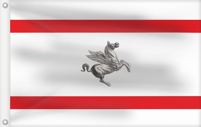 Drapeau, avec deux œillets métalliques et guindant renforcé : Tuscany Italian region Tuscany Toscane Toscana Regione italiana Toscana Kan Tuscany