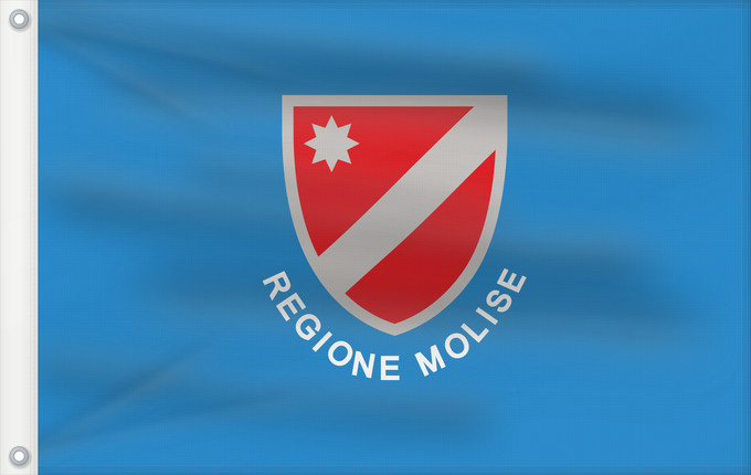 Drapeau, avec deux œillets métalliques et guindant renforcé : Molise Italian region Molise Regione italiana Molise