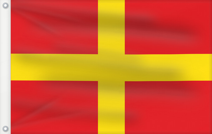 Drapeau, avec deux œillets métalliques et guindant renforcé : Messina Messine