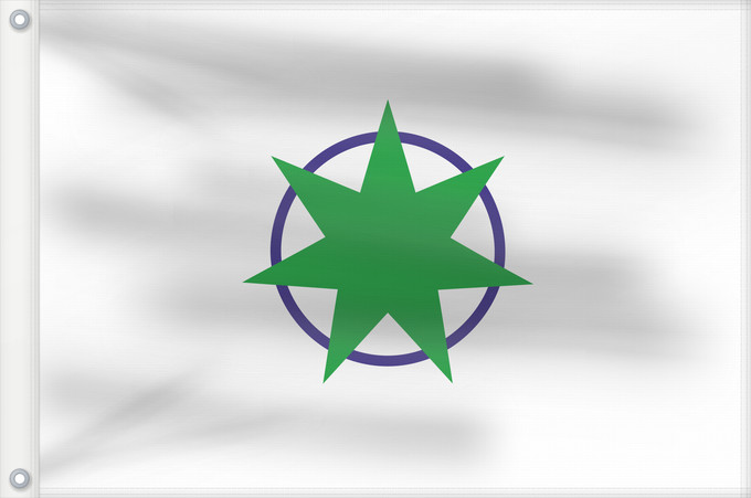 Drapeau, avec deux œillets métalliques et guindant renforcé : Aomori