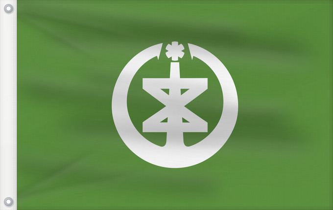 Drapeau, avec deux œillets métalliques et guindant renforcé : Niigata