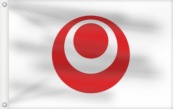 Drapeau, avec deux œillets métalliques et guindant renforcé : Okinawa Prefecture préfecture d'Okinawa prefectura de Okinawa Präfektur Okinawa Prefettura di Okinawa Okinawa Prefecture, Japan
