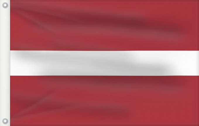 Flag, with two metal eyelets and reinforced hoist: Latvia	Lettonie	Letonia	Lettland	Lettone	Letland	Letónia	Łotwy	Сьцяг Латвіі	Национално знаме на Латвия	Lotyšská vlajka	Letlands	Σημαία της Λεττονίας	Latvio	Läti lipp	Latvian	Laitvia	Latvije	Lettország	ლატვიის დროშა	Latvijos	Latvejas karūgs	Latvijas	Tal-La