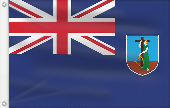 Drapeau, avec deux œillets métalliques et guindant renforcé : Montserrat