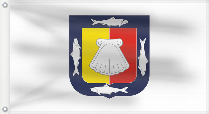 Bandera, con dos ojales metálicos y lado del asta reforzado: Baja California Sur	Basse-Californie du Sud	Baja California Sur 
