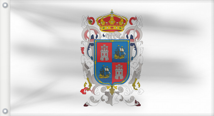 Drapeau, avec deux œillets métalliques et guindant renforcé : Campeche