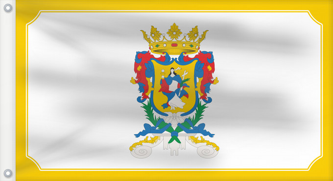 Bandera, con dos ojales metálicos y lado del asta reforzado: Guanajuato	Guanajuato 
