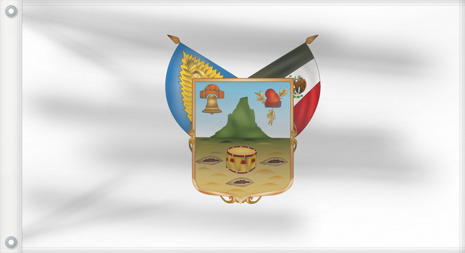 Flagge, mit zwei Metallösen und verstärktem Besatzband: Hidalgo hidalgo y fidalgo