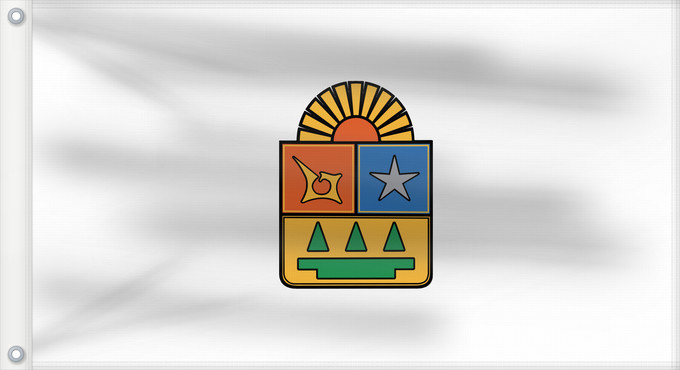 Flagge, mit zwei Metallösen und verstärktem Besatzband: Quintana Roo	La bandera oficial de Quintana Roo