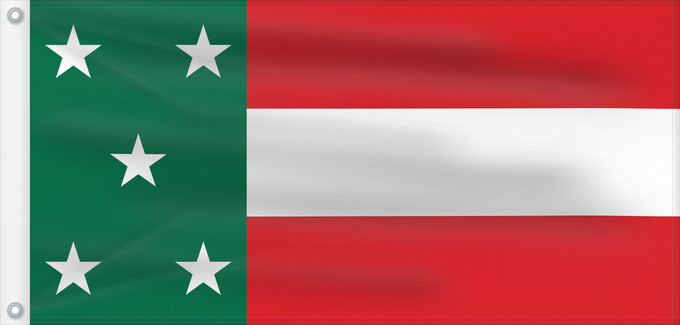 Flag, with two metal eyelets and reinforced hoist: Yucatan Republic of Yucatan Yucatán