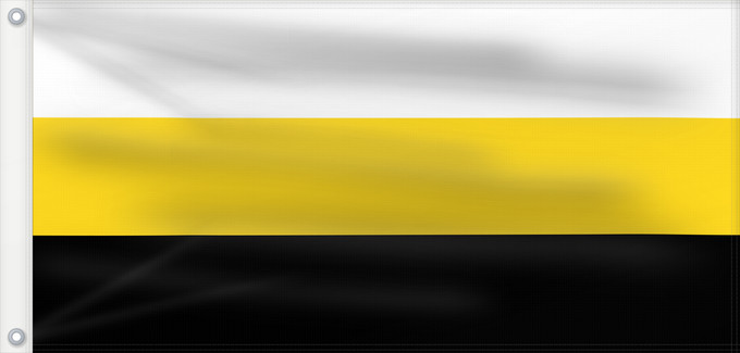 Flagge, mit zwei Metallösen und verstärktem Besatzband: Perak	Malaysian state of Perak