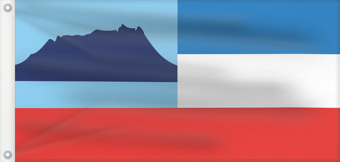 Flag, with two metal eyelets and reinforced hoist: Sabah Sabah Malaysian state Sabah