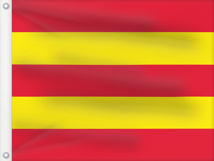 Flag, with two metal eyelets and reinforced hoist: Aust-Agder Former county of Aust‐Agder, Norway comté d’Aust-Agder