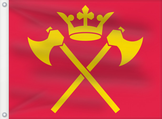 Flag, with two metal eyelets and reinforced hoist: Hordaland Former county of Hordaland, Norway comté de Hordaland Hordalands flagg Hordalánda leavga