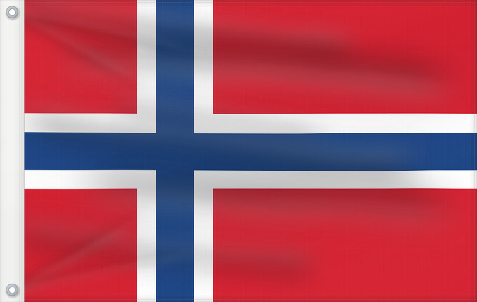 Bandera, con dos ojales metálicos y lado del asta reforzado: Norway	Norvège	Noruega	Norwegen	Norvegia	Noorwegen	Norwegii	علم النرويج	Сцяг Нарвегіі	Banniel Norvegia	Norska	Norwy	Norges	Norvegio	Norjan	Noregs	Norveške	Norski fáninn	노르웨이의 국기	Norvegiae	Norges flagg	Det norske flagget	Þjóðfáni Noregs	Norgga leavga	Прапо