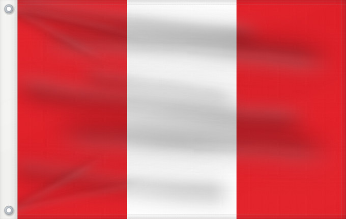 Flagge, mit zwei Metallösen und verstärktem Besatzband: Peru Pérou Perú Perù Piruw wiphala Perus Piruwpa unanchan Флаг Перу