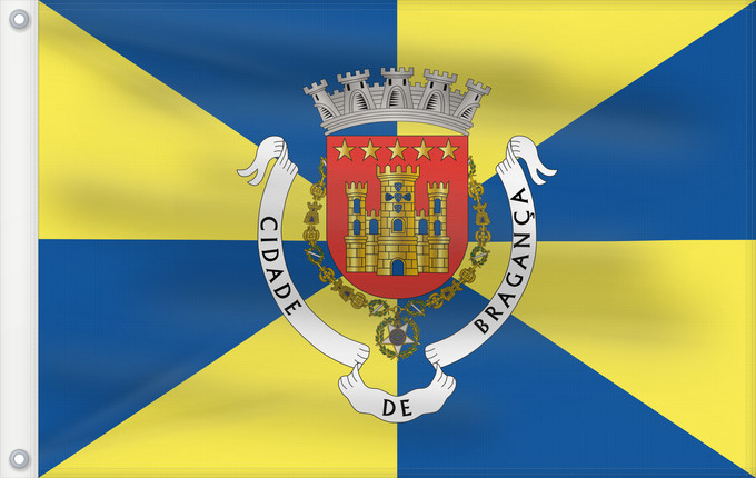 Flag, with two metal eyelets and reinforced hoist: Bragança