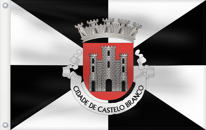 Flag, with two metal eyelets and reinforced hoist: Castelo Branco