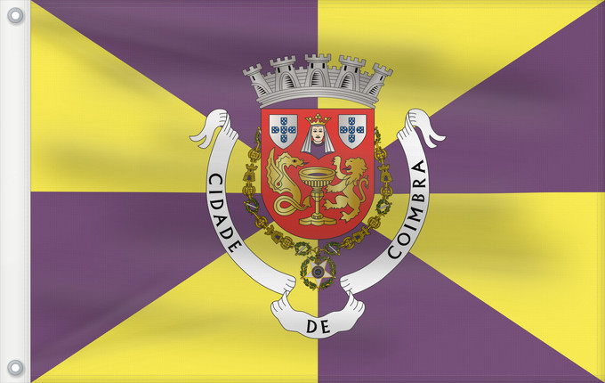 Flag, with two metal eyelets and reinforced hoist: Coimbra