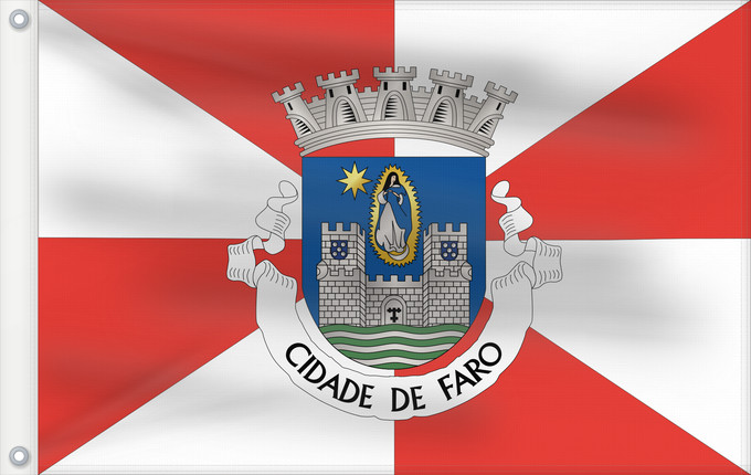 Flag, with two metal eyelets and reinforced hoist: Faro