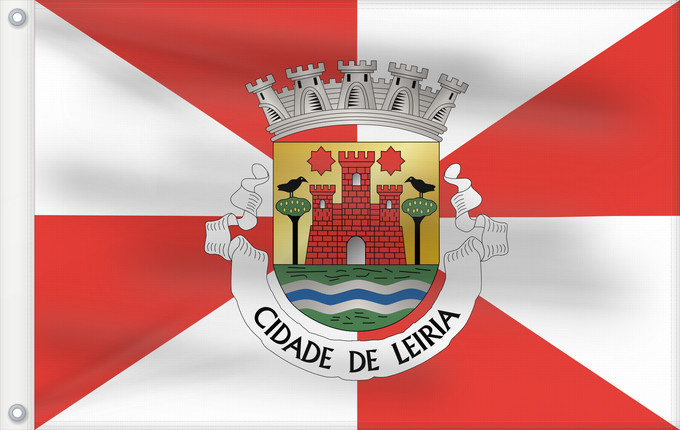 Flag, with two metal eyelets and reinforced hoist: Leiria