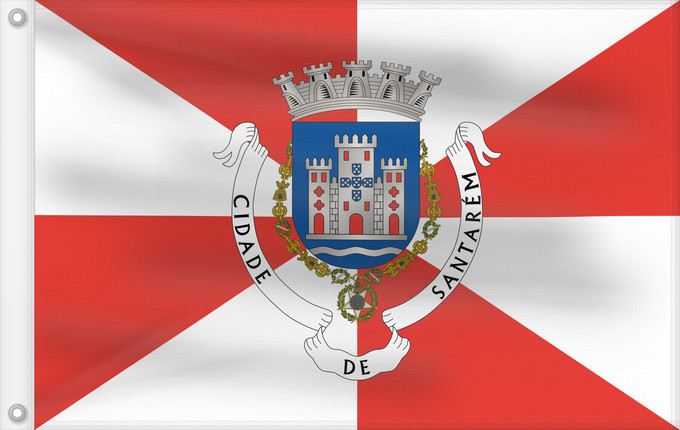 Flag, with two metal eyelets and reinforced hoist: Santarém