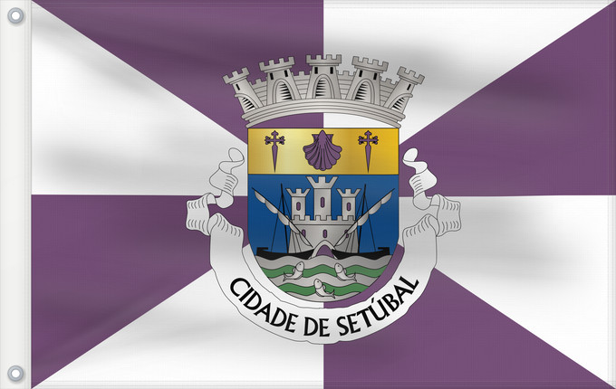Drapeau, avec deux œillets métalliques et guindant renforcé : Setúbal