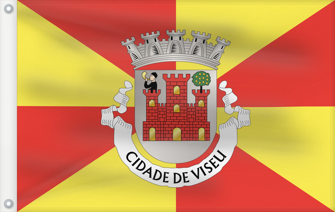 Flag, with two metal eyelets and reinforced hoist: Viseu
