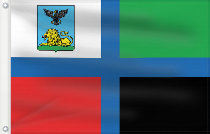 Drapeau, avec deux œillets métalliques et guindant renforcé : Belgorod Oblast Oblast de Belgorod Óblast de Bélgorod Oblast Belgorod Флаг Белгородской области