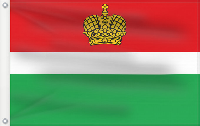 Drapeau, avec deux œillets métalliques et guindant renforcé : Kaluga Oblast Oblast de Kalouga Óblast de Kaluga Oblast Kaluga